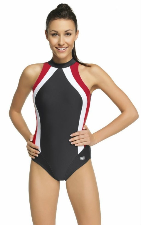 sklep pływacki aqua-swim.pl STRÓJ KĄPIELOWY JEDNOCZĘŚCIOWY KOSTIUM PŁYWACKI OLIVIA 36 przód