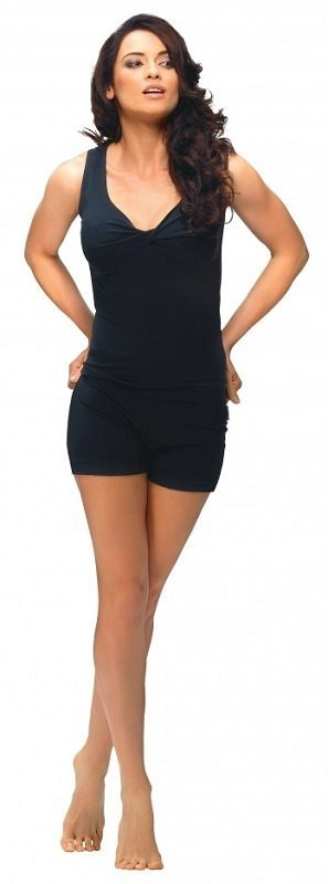 sklep pływacki aqua-swim.pl SPODENKI DAMSKIE SZORTY BAWEŁNIANE ADA L 40 GWINNER black cotton CZARNE