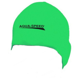 sklep pływacki aqua-swim.pl CZEPEK PŁYWACKI SILIKONOWY NA BASEN RACER 11 zielony logo