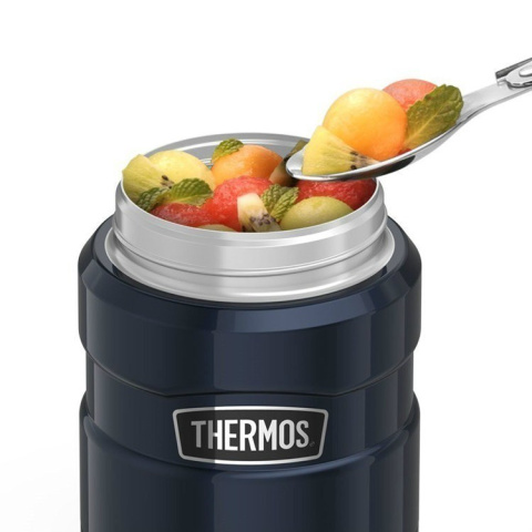 sklep pływacki aqua-swim.pl TERMOS OBIADOWY Z ŁYŻKĄ NA JEDZENIE Thermos King 470ml granatowy z jedzeniem sklep pływacki aqua-swim.pl TERMOS OBIADOWY Z ŁYŻKĄ NA JEDZENIE Thermos King 470ml granatowy z jedzeniem