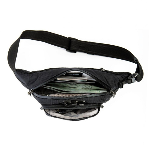 sklep pływacki aqua-swim.pl NERKA BIODRÓWKA TORBA BIODROWA PACSAFE VENTURESAFE X BLACK PVE60500100 środek sklep pływacki aqua-swim.pl NERKA BIODRÓWKA TORBA BIODROWA PACSAFE VENTURESAFE X BLACK PVE60500100 środek